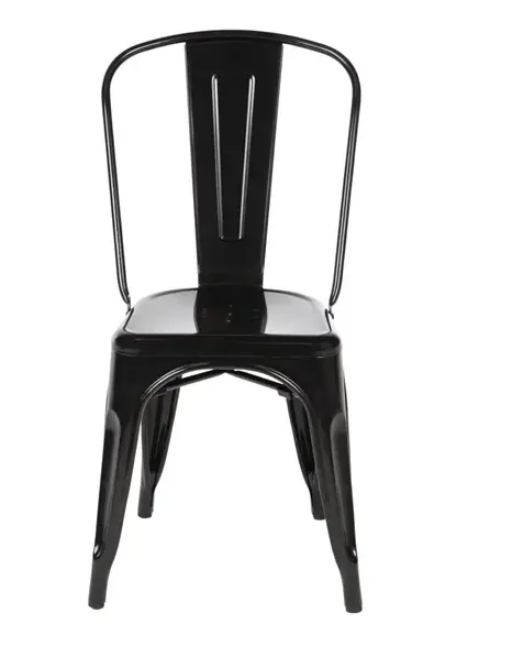 Bolero Stalen Stoel | Zwart | 85.5(h)x44.5x52cm Alleen Vandaag