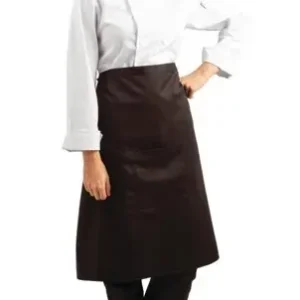 Hoge Kwaliteit HorecaTraders Standaard bistrosloof zwart polykatoen 100(b)x70(l)cm
