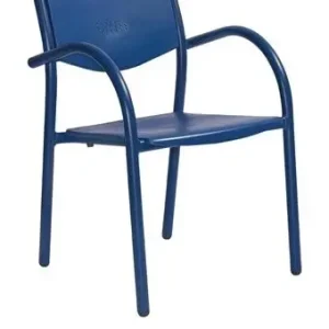Op = Op HorecaTraders terrasstoel blauw (8 stuks)