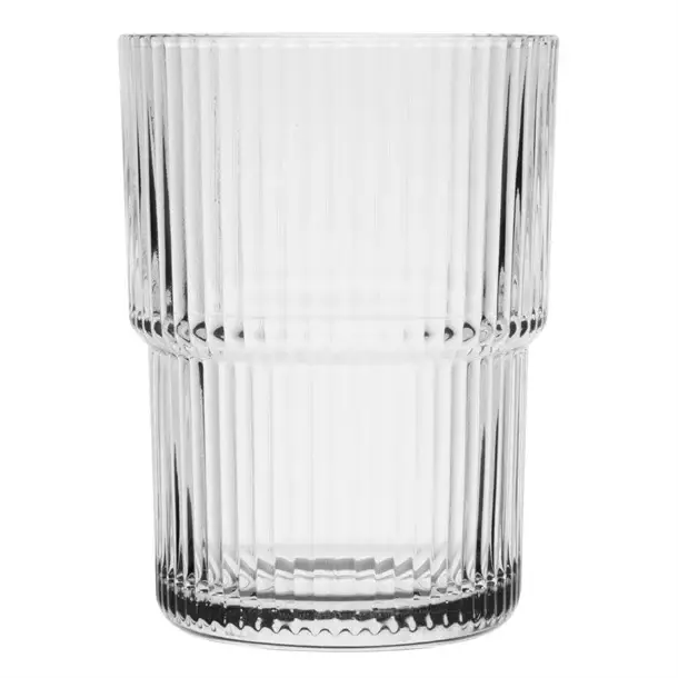 Uitverkoop HorecaTraders Stapelbare Tumblers | 440m | Glas | Krasbestendig | 6 stuks