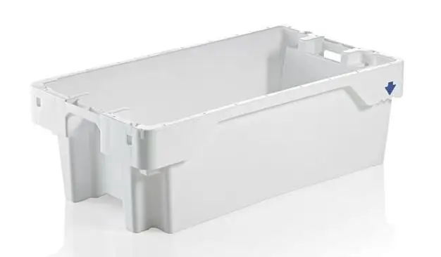 Shop Nu HorecaTraders Witte Stapelbare viskrat 60 liter
