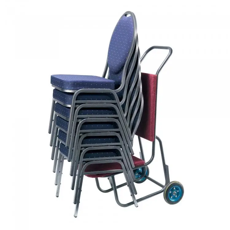 Gecertificeerd HorecaTraders Steekkar | 10 stapelstoelen | Budget stoelen | 110 x 46 x 120 cm