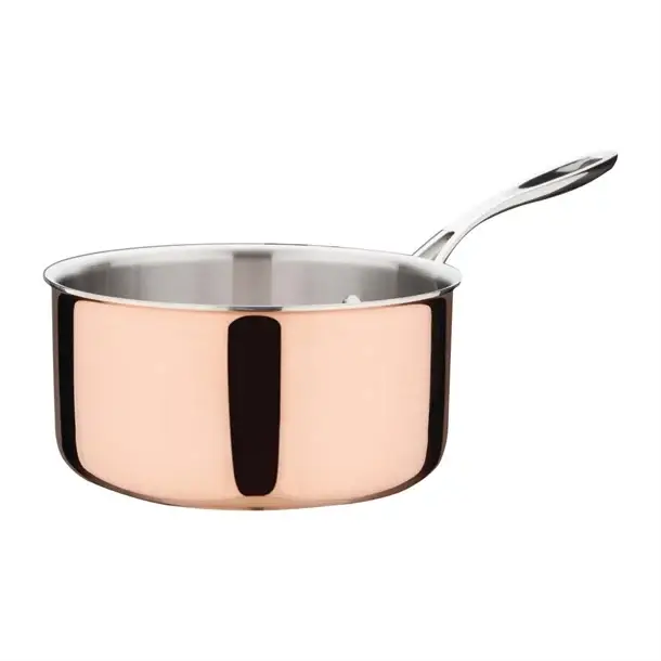 HorecaTraders Steelpan | Koper | Inductie | 3,3L | 10,25(h) x 20(Ø)cm Snelle Levering