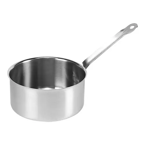Tijdelijk Beschikbaar HorecaTraders Steelpan | RVS | 9.5 Liter | Ø28 cm | Gas, elektrisch, inductie, keramisch