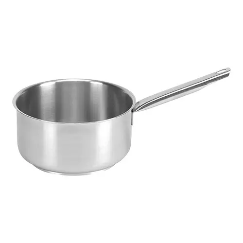 HorecaTraders Steelpan | RVS | 0.7 L | Ø14 cm | Gas, elektrisch, inductie, keramisch Superprijs