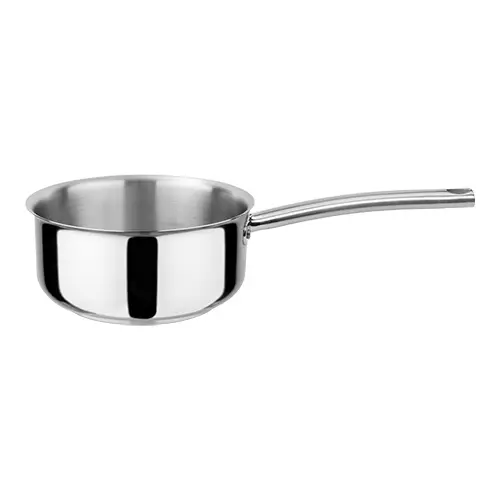 Exclusieve Aanbieding HorecaTraders Steelpan | RVS | 1 L | Ø14 cm | Gas, elektrisch, inductie, keramisch
