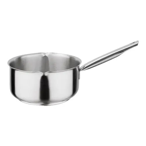 Uitverkoop HorecaTraders Steelpan | RVS | 1.5 Liter | Ø16 cm | Gas, elektrisch, inductie, keramisch