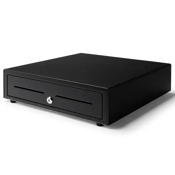 Beperkt Aanbod HorecaTraders Kassalade 410FT Standaard+ Zwart 8 Muntvakken + 4 Biljetvakken Handmatig 410x415x110mm