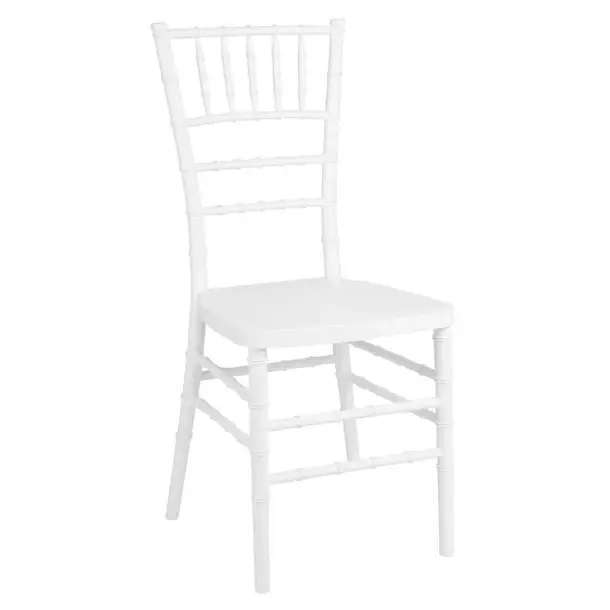 HorecaTraders Stoelen | Wit | Polypropyleen | Stapelbaar | 91,8(H) x 47,3(B) x 41,5(D)cm | 4 stuks Direct Beschikbaar