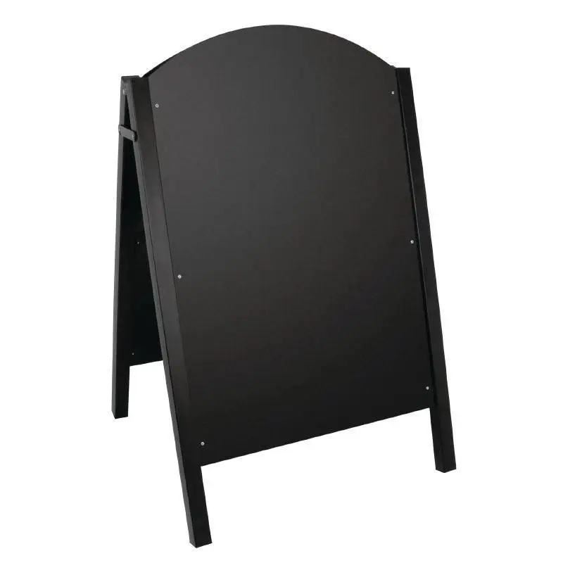 Fabrieksprijs Olympia Stoepbord Zwart met Metalen Frame | 66x67x(H)103cm