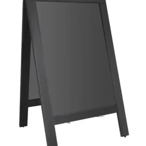 Hoge Kwaliteit HorecaTraders stoepplank zwart houten frame 700x1200mm