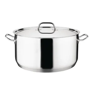 HorecaTraders Stoofpan 12L | RVS | 21,5(h) x 32(Ø)cm Gratis Retour