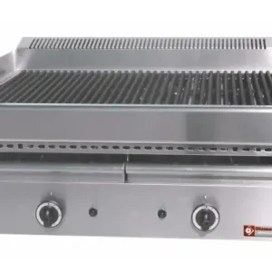 Goedkoop HorecaTraders Stoomgrill Gas Gietijzer- Rooster - Tafelmodel - 77x63x(h)43cm