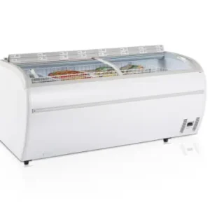 HorecaTraders Supermarktkoeler/-vriezer | Wit | 147 x 81 x 92 cm | 230V Beperkte Voorraad