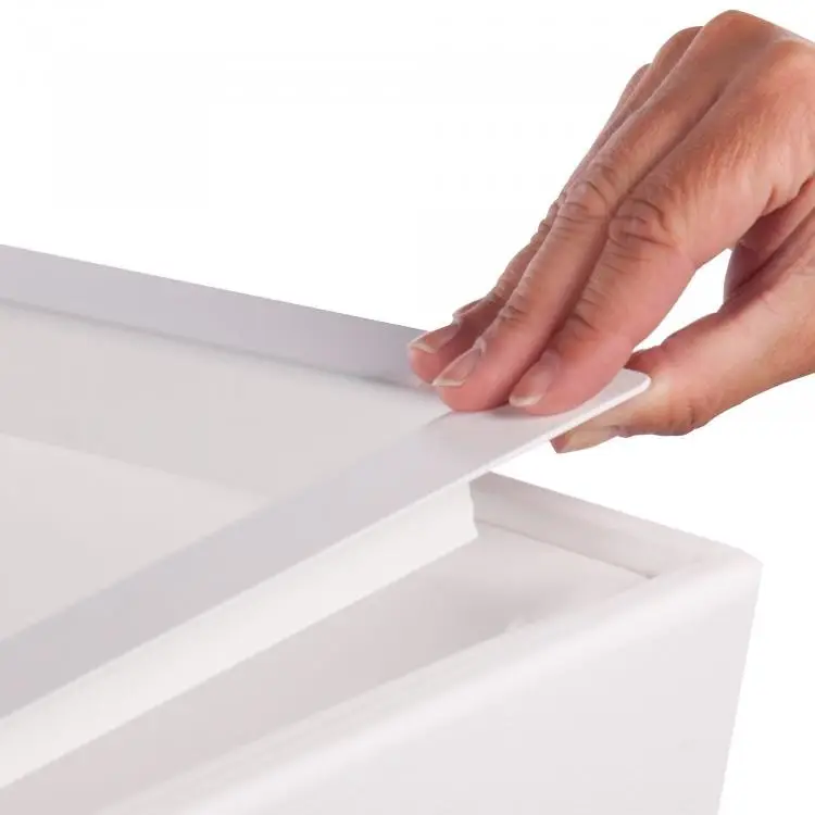 HorecaTraders Tafel Conic Frame | Wit | 2,8 x 67 x 67 cm Speciale Aanbieding