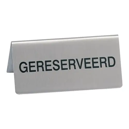 Hete Deal HorecaTraders Tafelbord GERESERVEERD | RVS |4,5 x 10 x 5,6 cm