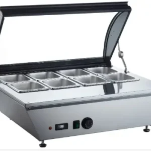 Saro Tafelmodel Verwarmde Vitrine| Glazen Deksel| 767x612x(H)328mm Hoge Kwaliteit