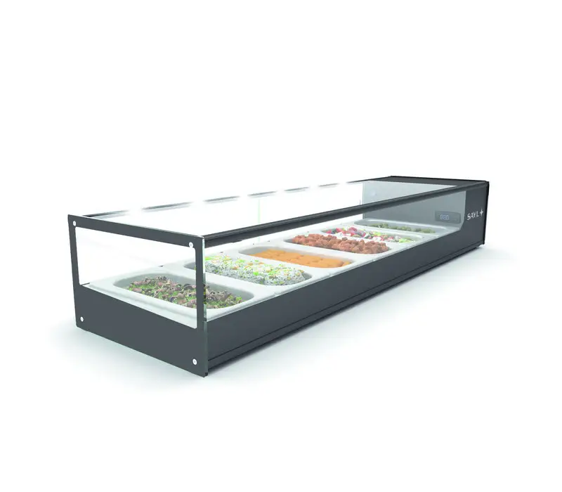 Hoge Kwaliteit HorecaTraders Tapas Koelvitrine | LED Verlichting | Beschikbaar in 2 Maten |