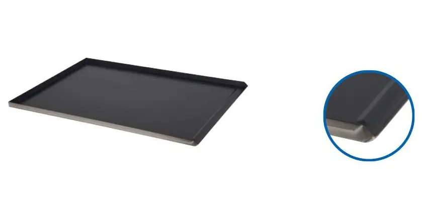 Superprijs HorecaTraders Teflon Bakplaat 1/1 GN | 2 Varianten