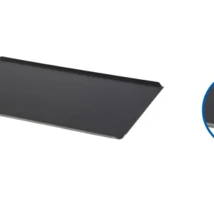 HorecaTraders Teflon Bakplaat met Open Hoeken | 600 x 400 mm | 2 Varianten Uitverkoop