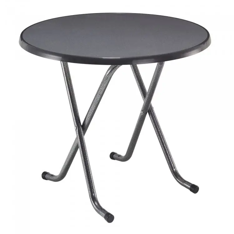 HorecaTraders Terrastafel Favourite Low | Sevelit | Hamerslag/Antraciet | Ø85 x 74 cm Shop Nu