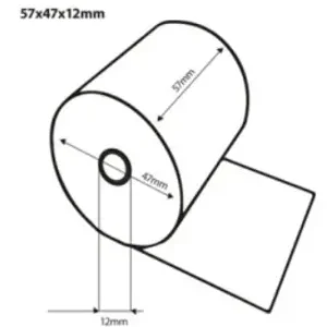 Betrouwbaar HorecaTraders Thermische bonrollen | 57x47x12 mm | 50 stuks