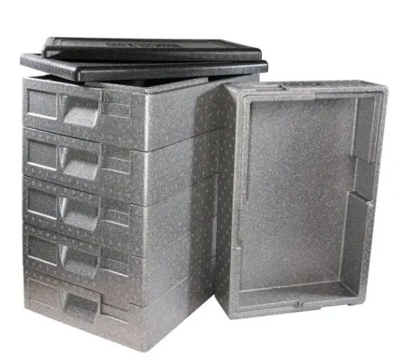Betrouwbaar HorecaTraders Thermo box set 6 stuks | 2 deksels | GN 1/1 | 80 mm
