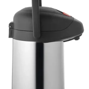 Uitverkoop HorecaTraders Thermoskan | 2,5 Liter |Zwart | RVS | Pomp functie