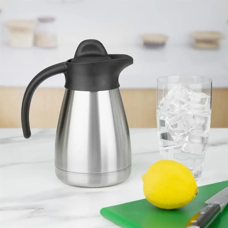 HorecaTraders Thermoskan met schroefdop 0,5L, Geborsteld RVS Betaalbaar