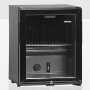 HorecaTraders TM32G ZwartMini Koeler Met Glazendeur Laatste Versie