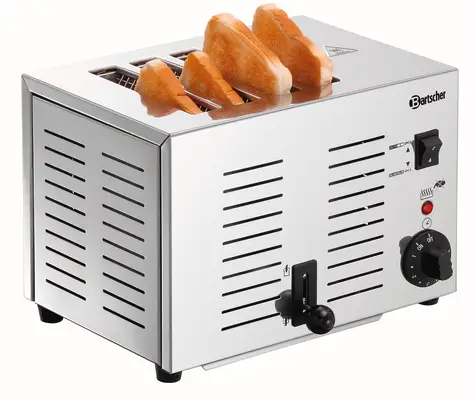 Bartscher Toaster | RVS | 4 sleuven Tijdelijk Beschikbaar