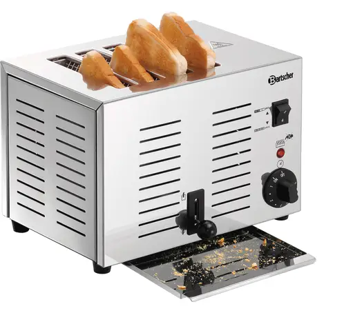 Bartscher Toaster | RVS | 212x300x220 mm Populair