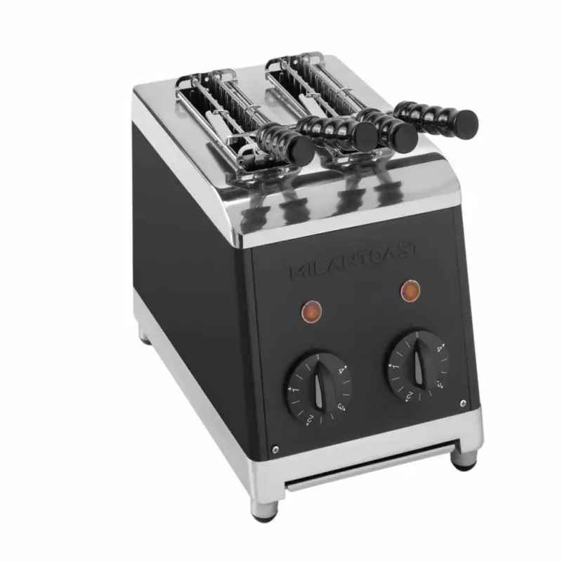 Milan Toast Tosti maker met 2 sneden | zwart Seizoensaanbieding