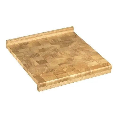 HorecaTraders Trancheerplank | Bamboe | 2 Zijden Gekant | 39 x 39 x 5 cm Flitsaanbieding