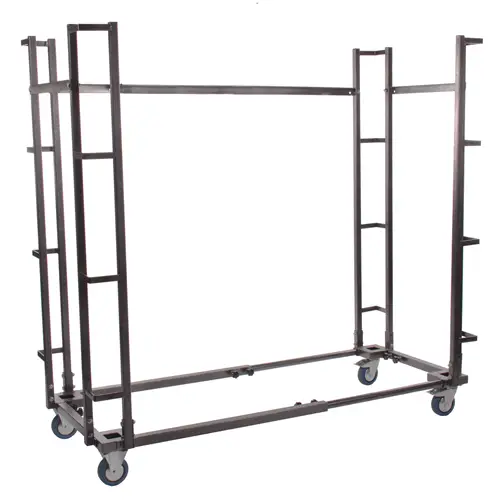 HorecaTraders Transportkar Klaptafel | 16-30 stuks | Verstelbaar | Hamerslag Lage Prijs