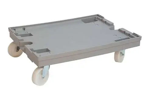 Korting HorecaTraders Transportonderstel 600x800x200mm polyamide zwenkwielen Grijs