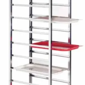 HorecaTraders Transportwagen 10 x GN 1/1 | 53 x 32,5 cm Must-Have