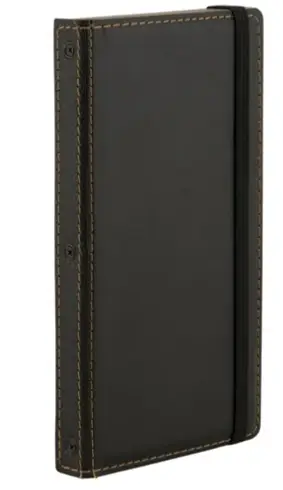 Securit Trendy lederen houten rekening presentator | 19,8(b) x 11,3(d) x 19 (h)cm Nu Kopen
