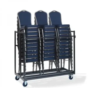 Laatste Kans HorecaTraders Trolley Stoelen | 76x151x120 cm | Capaciteit 30