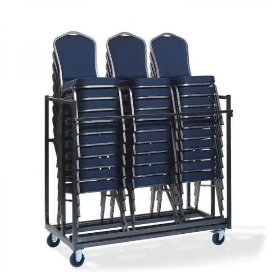 Laatste Kans HorecaTraders Trolley Stoelen | 76x151x120 cm | Capaciteit 30
