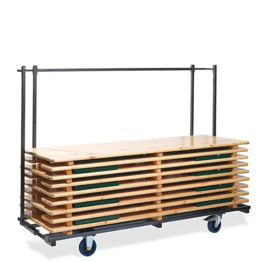 HorecaTraders Trolley tafels | 59/89x230x170 cm | Capaciteit 10/20/40 Beperkt Aanbod