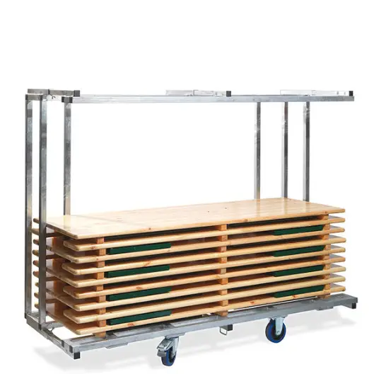 Meest Verkocht HorecaTraders Trolley voor tafels | 86,5x231,5x180,5 cm | Capaciteit 10/20/40