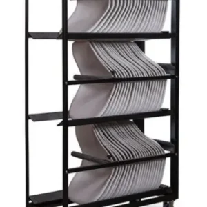 HorecaTraders Trolley Keeve Kuip Zonder Armleuning | 120,5x53,5x195cm | Hamerslag Beste Prijs