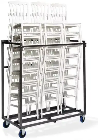Favoriet HorecaTraders Trolley | Stoelen Napoleon/Tiffany | Hamerslag | 27 Stoelen