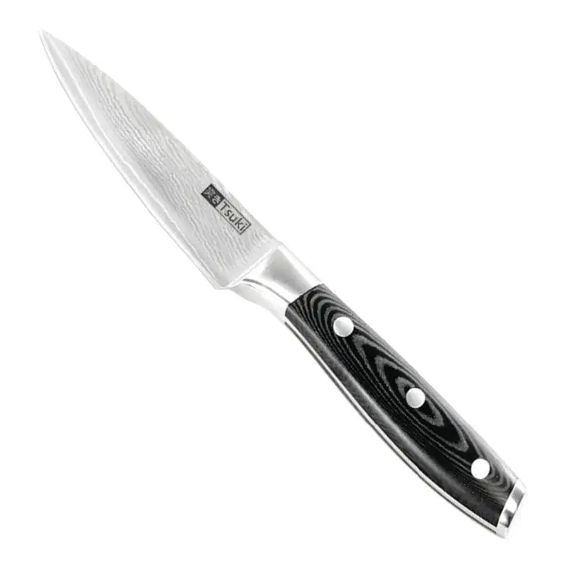 Tsuki Professioneel japanse damascus schilmes | 8 cm Superprijs