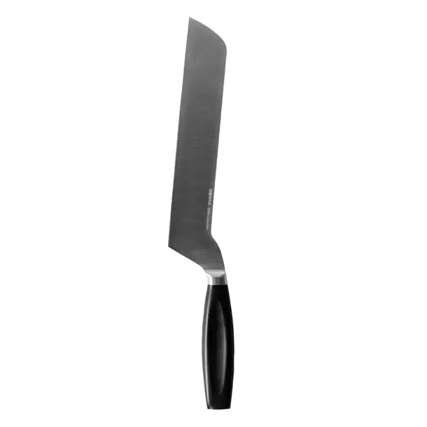 Nu Kopen HorecaTraders Universeel kaasmes | zwart handvat | RVS | 38,3(l)cm