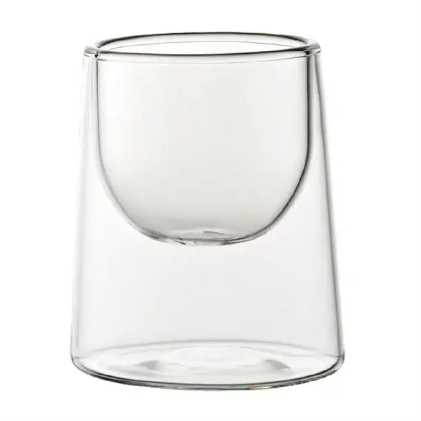 HorecaTraders Dubbelwandig dessert/proefschaaltje | borosilicaatglas | 7Cl | 6 stuks Laatste Versie
