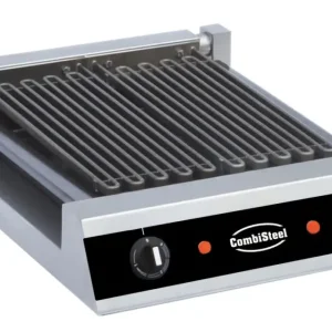 HorecaTraders Vapo grill | 2 Elementen | RVS | 230V | 435 x 545 x 130 mm Beperkte Voorraad