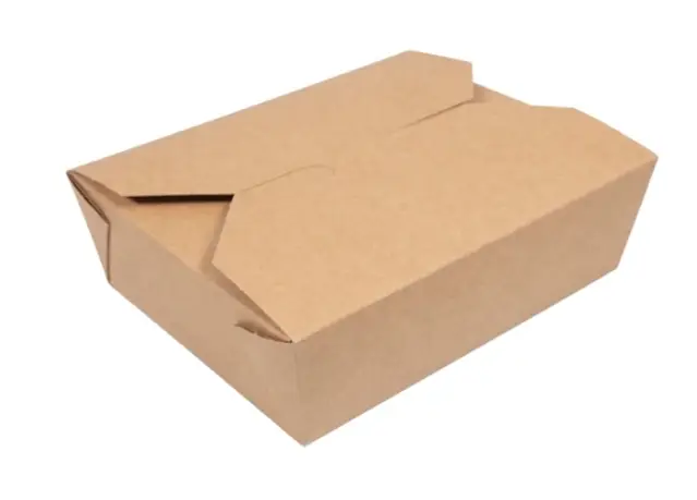 HorecaTraders Afbreekbare voedseldoosje | 5(h)x15,2x12,1 cm |150 stuks Dagaanbieding