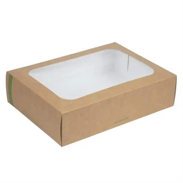 Laatste Kans HorecaTraders Vegware composteerbare sandwichboxen | deksel medium (50 stuks)